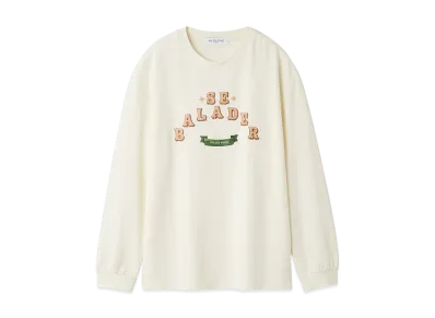 GELATO PIQUE Homme Inlay Ribbon Logo Print Long T-Shirt "Off White"