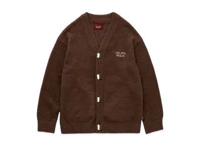 GELATO PIQUE Homme Baby Moco Chocolate Button Cardigan "Brown"