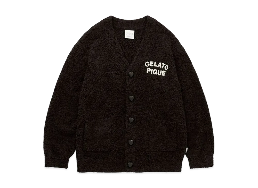 GELATO PIQUE Homme x Chocolat & Framboise Baby Moco Cardigan "Charcoal Gray"