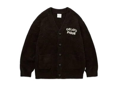GELATO PIQUE Homme x Chocolat & Framboise Baby Moco Cardigan "Charcoal Gray"