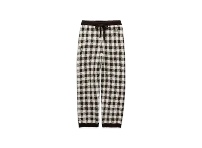 GELATO PIQUE Homme x Chocolat & Framboise Baby Moco Gingham Check Long Pants "Charcoal Gray"