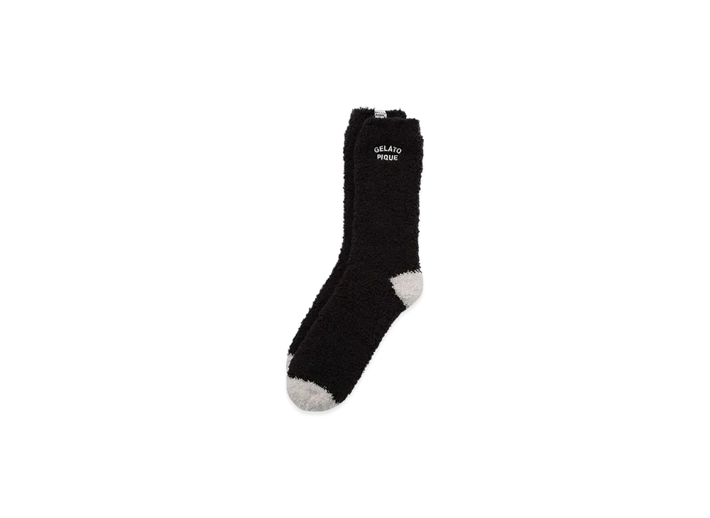 GELATO PIQUE Homme x Chocolat & Framboise Baby Moco One Point Socks "Charcoal Gray"