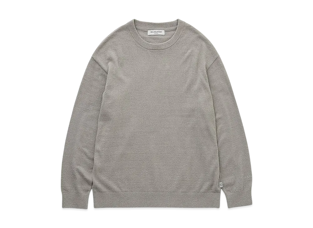 GELATO PIQUE Homme Temperature Control Smooth Pullover "Light Gray"