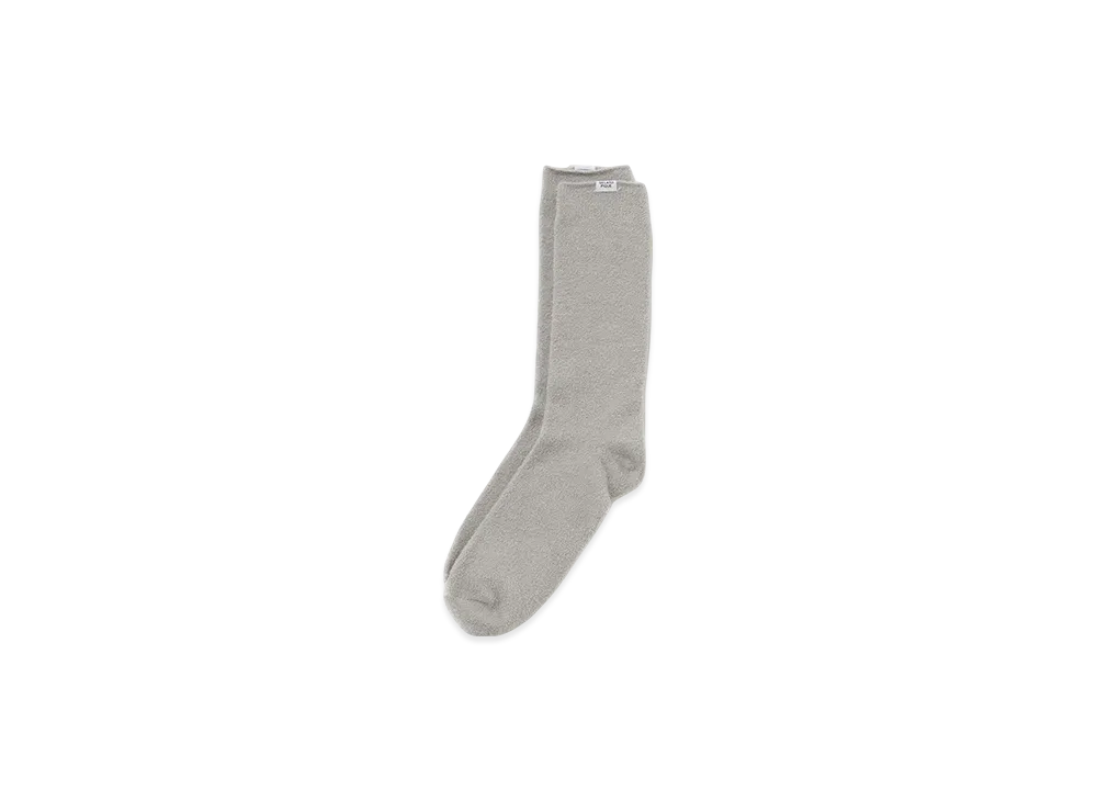 GELATO PIQUE Homme Temperature-Controlled Smooth Socks "Light Gray"