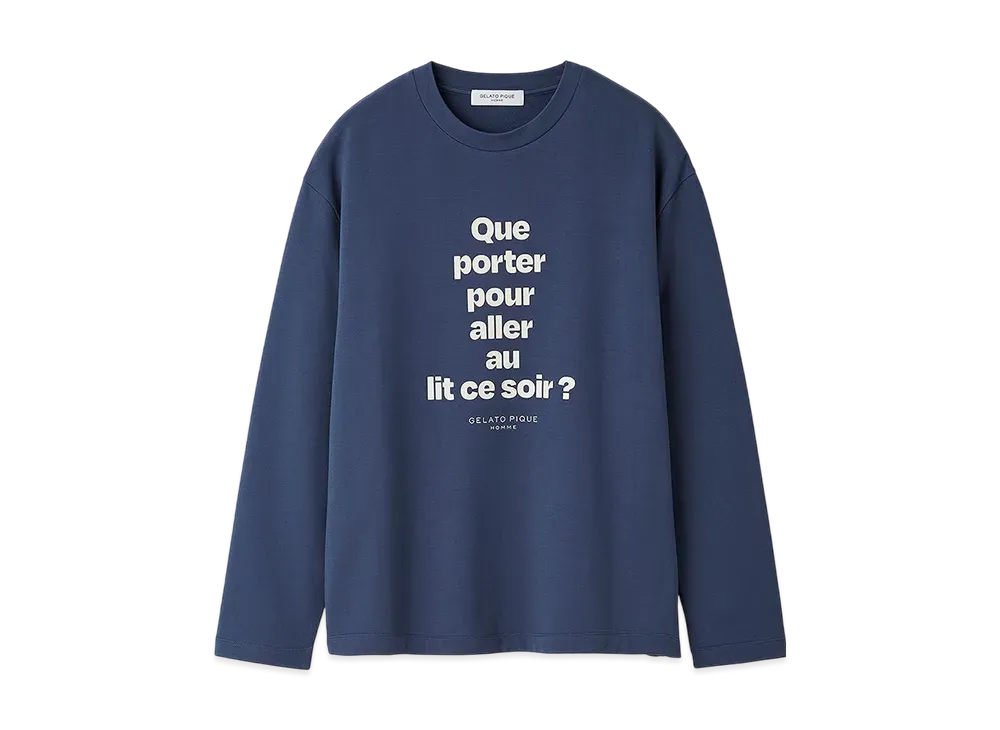 GELATO PIQUE x JOEL ROBUCHON Homme Snow One Point Long T-Shirt