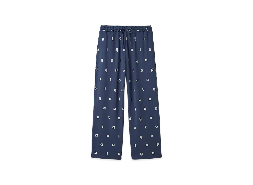 GELATO PIQUE Homme Hot Fabric Inlay Long Pants "Navy"