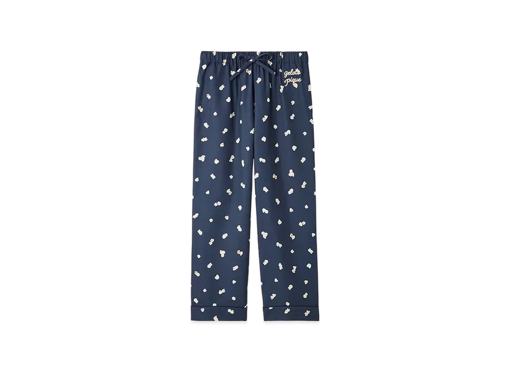 GELATO PIQUE Homme Popcorn Pattern Long Pants "Navy"