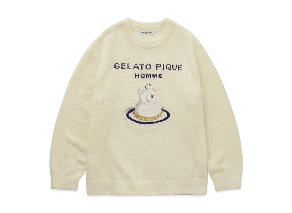 GELATO PIQUE Homme Bear Cake Pullover "Cream"