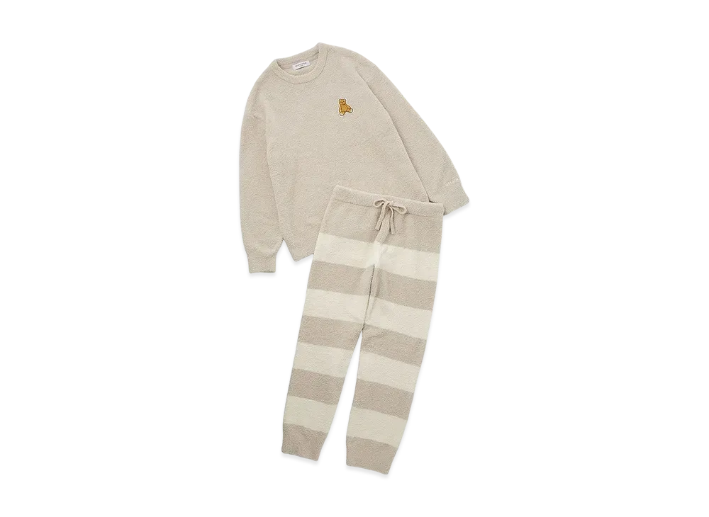 GELATO PIQUE Homme Baby Moco Bear Pullover & Long Pants Set "Beige"