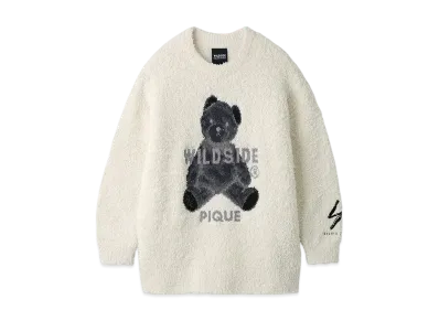 GELATO PIQUE Homme x WILDSIDE UNISEX Gelato Bear Jacquard Pullover "Cream"