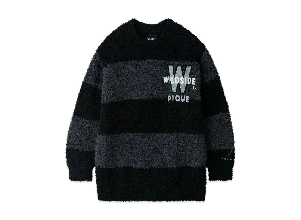 GELATO PIQUE Homme x WILDSIDE UNISEX Gelato Border Pullover "Dark Gray"