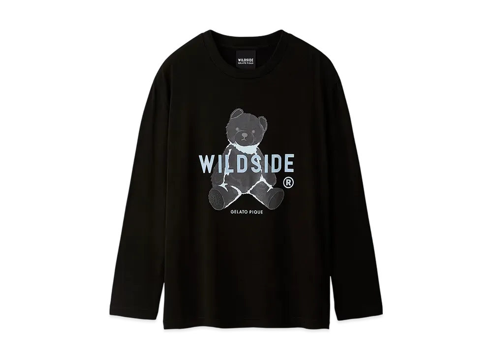 GELATO PIQUE Homme x WILDSIDE UNISEX Bear Motif Long T-Shirt "Black"