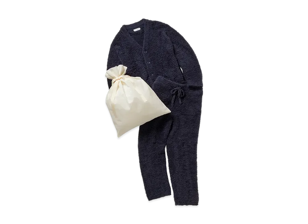 GELATO PIQUE Homme Wrapped Basic Gelato Cardigan & Long Pants Set "Navy"