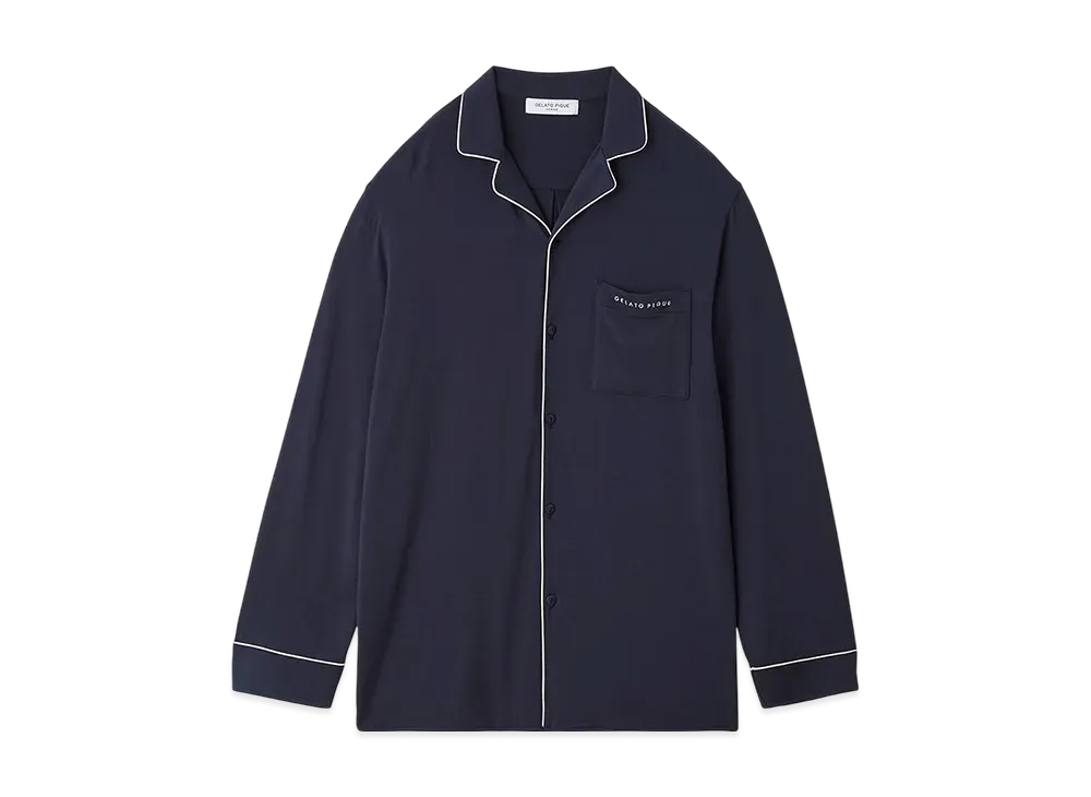 GELATO PIQUE Piping Shirt "Navy"