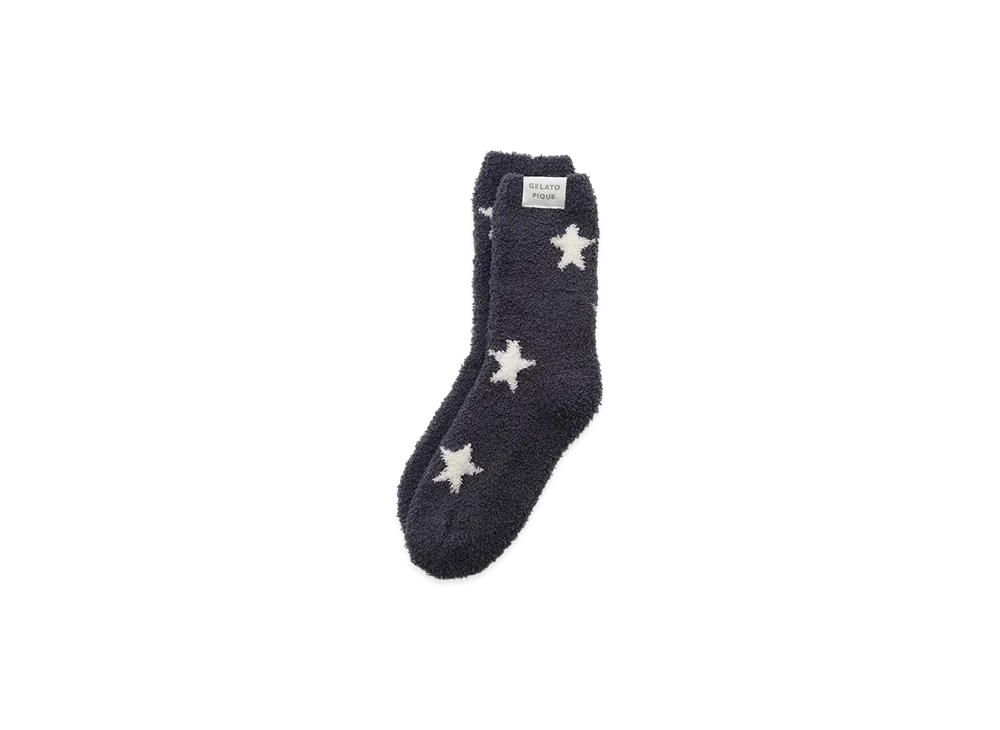 GELATO PIQUE x Homme Powder Star Jacquard Socks "Navy"