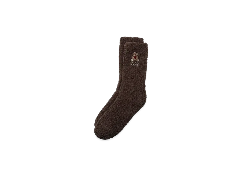GELATO PIQUE x Homme Baby Moco Heart Bear Socks "Brown"