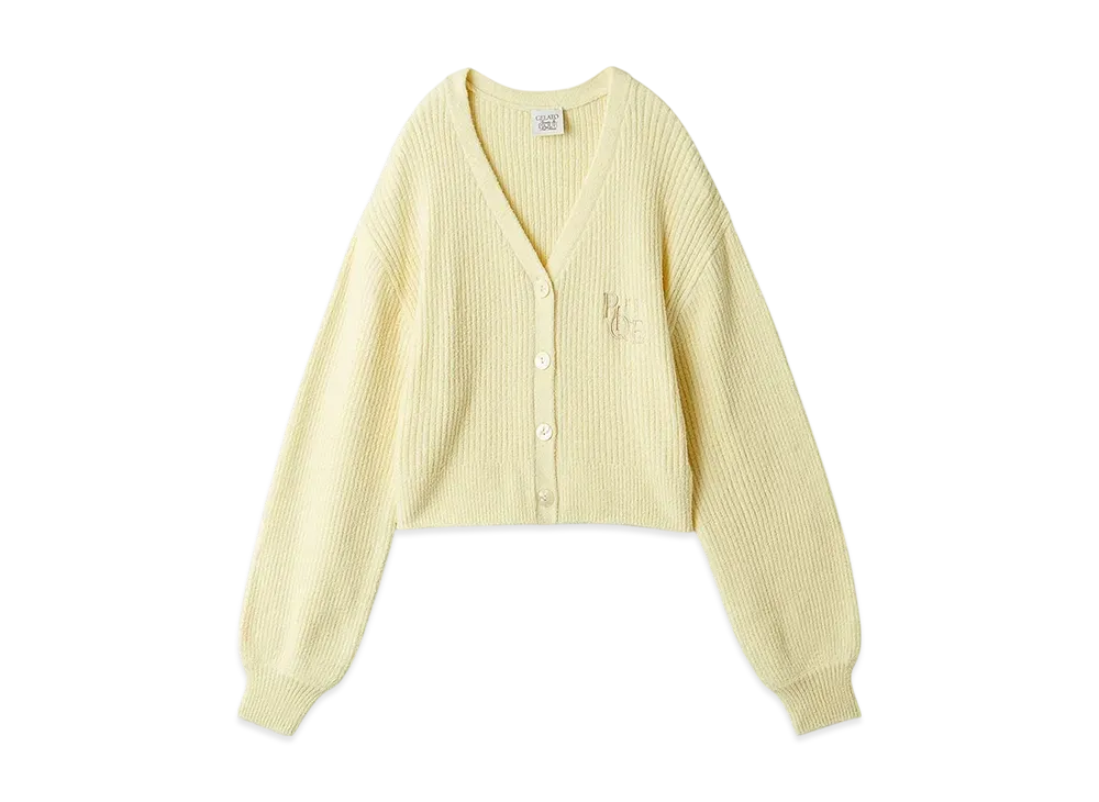GELATO PIQUE Mother'S Day Rib Cardigan "Off White"