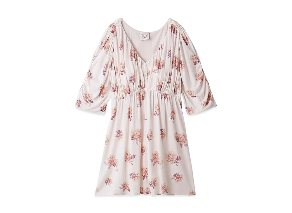 GELATO PIQUE Mother'S Day Rose Pattern Cup-In Pullover "Choral"