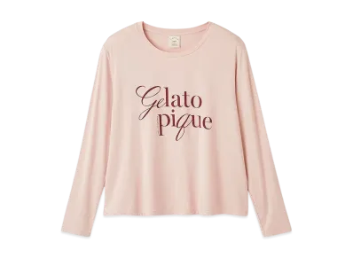 GELATO PIQUE Cool Feeling To The Touch Rayon Logo T-Shirt "Pink"