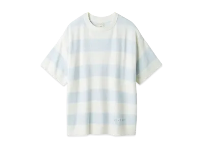 GELATO PIQUE Smoothy Lite2 Border Pullover "Blue"