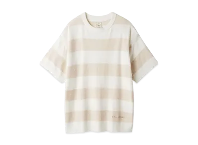 GELATO PIQUE Smoothy Lite2 Border Pullover "Beige"