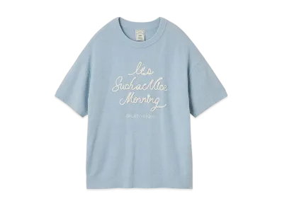 GELATO PIQUE Morning Jacquard Pullover "Blue"