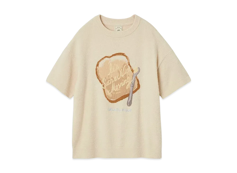 GELATO PIQUE Morning Jacquard Pullover "Ivory"