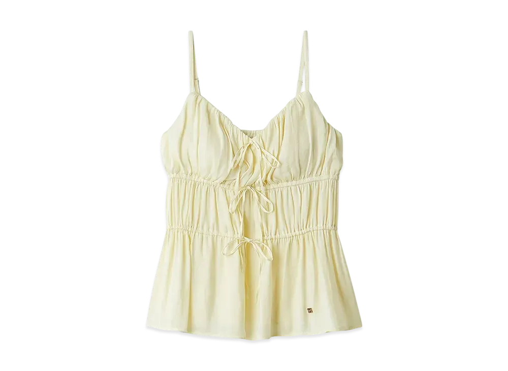 GELATO PIQUE Satin Cup-In Camisole "Yellow"
