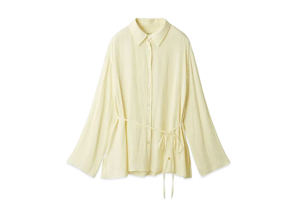 GELATO PIQUE Satin Shirt "Yellow"