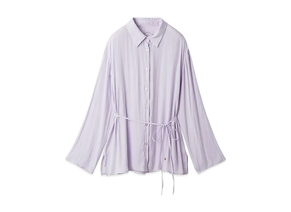 GELATO PIQUE Satin Shirt "Lavender"
