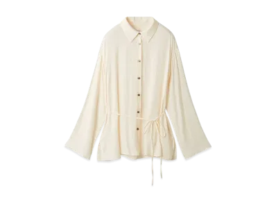 GELATO PIQUE Satin Shirt "Off White"