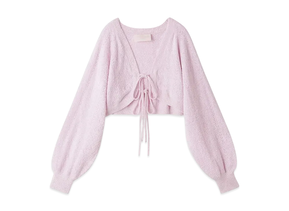 GELATO PIQUE Openwork Cardigan "Pink"