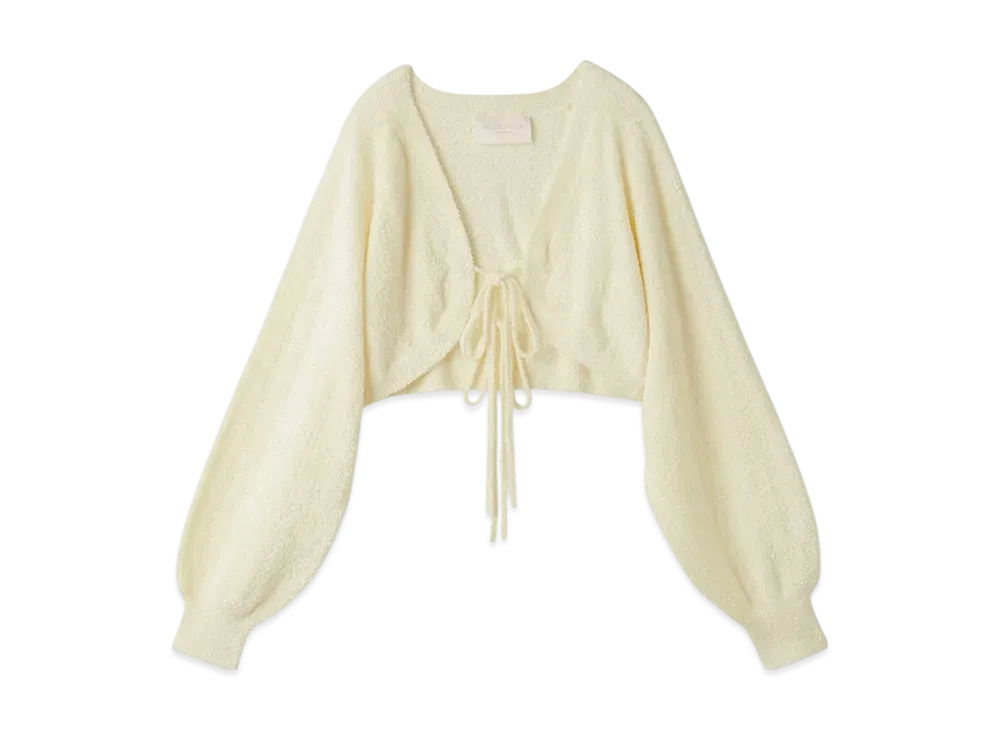GELATO PIQUE Openwork Cardigan "Yellow"