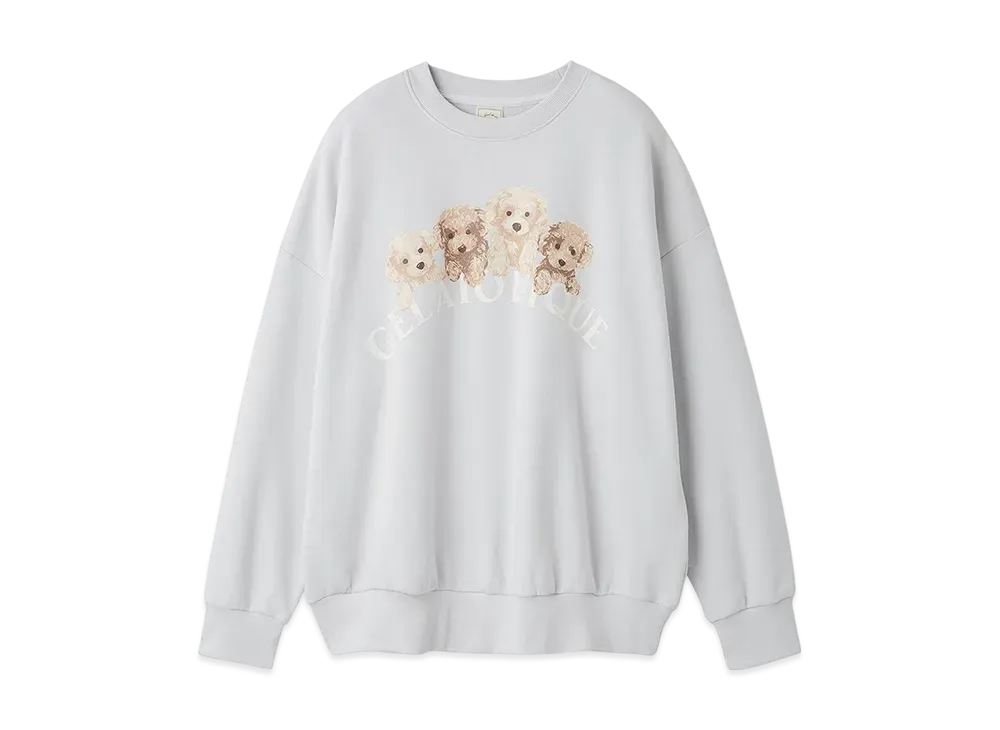GELATO PIQUE Toy Poodle Fleece Pullover "Blue"