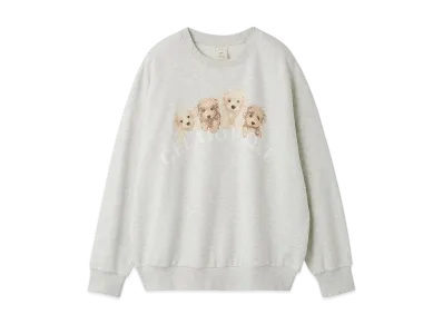 GELATO PIQUE Toy Poodle Fleece Pullover "Gray"
