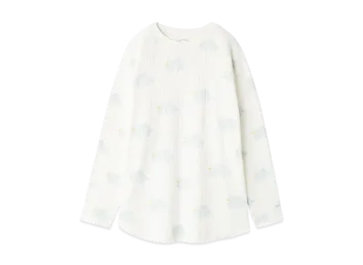 GELATO PIQUE Dinosaur Pattern Long T-Shirt "Off White"