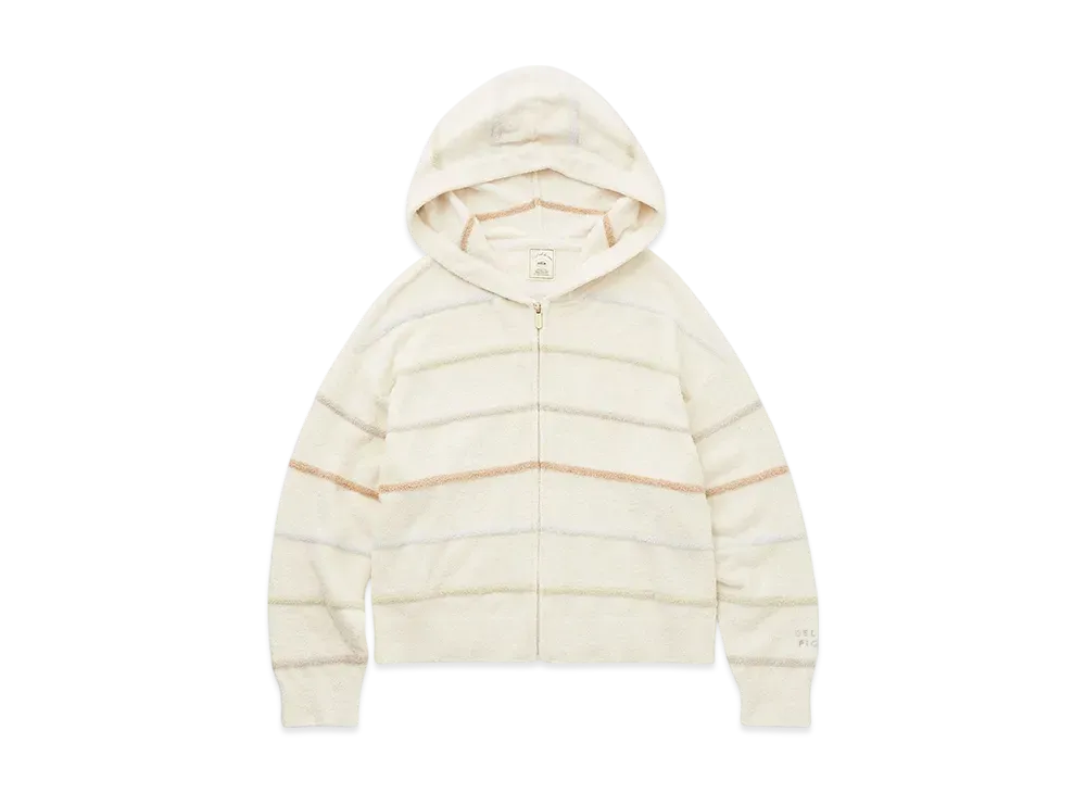 GELATO PIQUE Smoothy Colorful Border Parka "Off White"