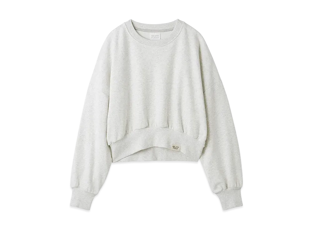 GELATO PIQUE Fleece Pullover "Light Gray"
