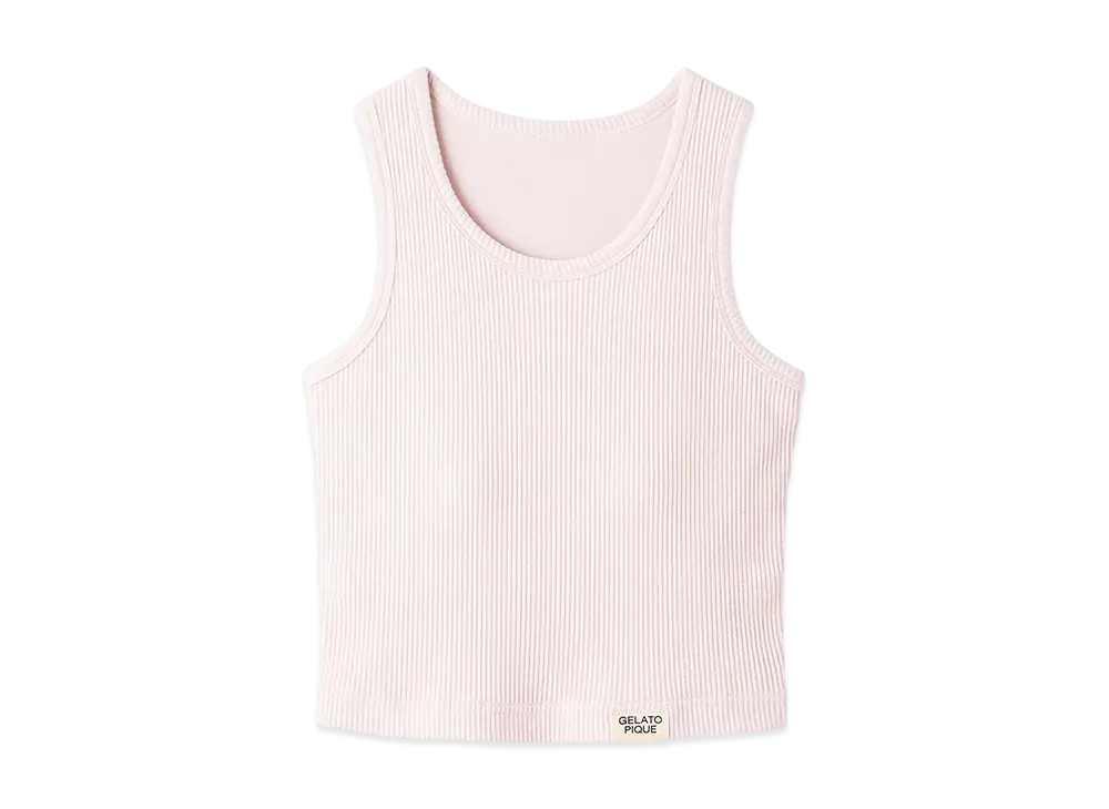 GELATO PIQUE Tank Top With Ribbed Cups "Pink"