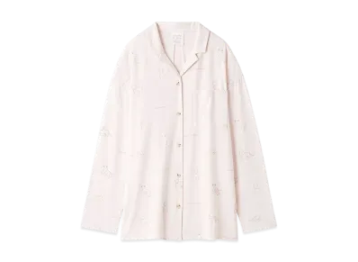 GELATO PIQUE White Tiger Pattern Shirt "Pink"