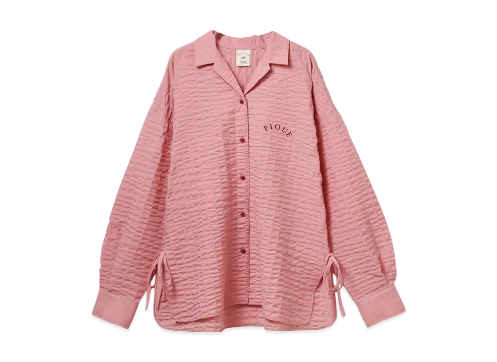 GELATO PIQUE Fabric Ribbon Shirt "Pink"