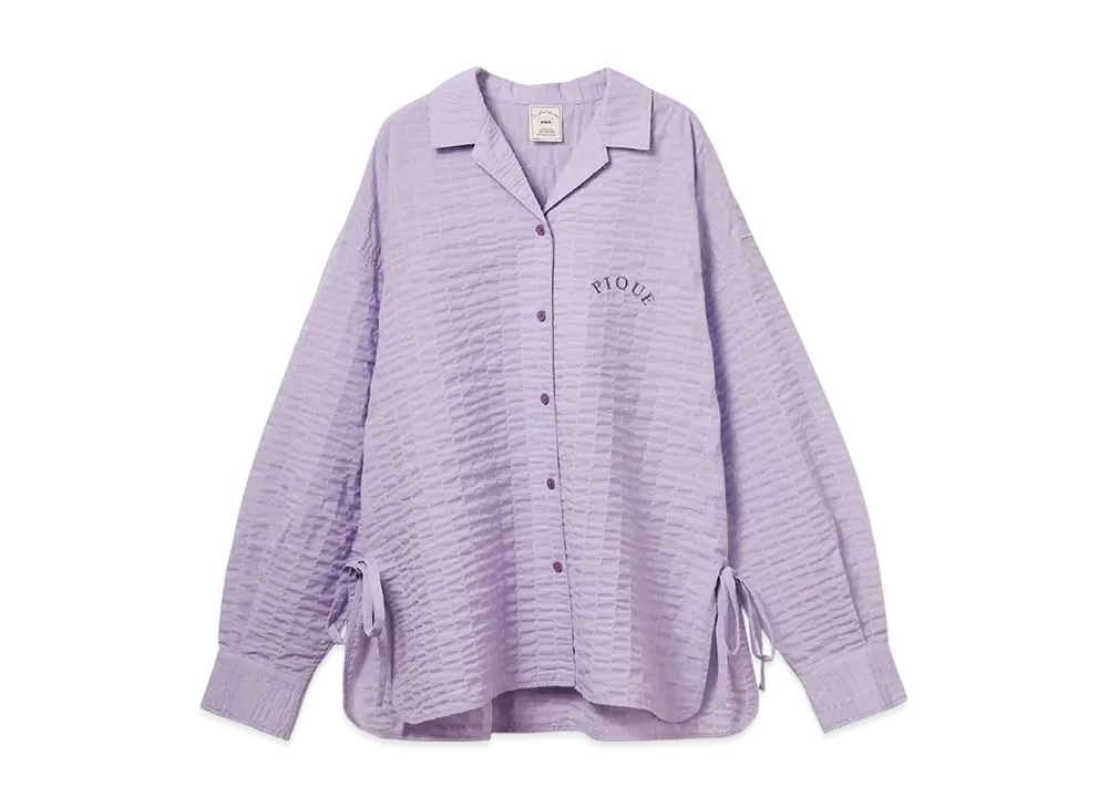 GELATO PIQUE Fabric Ribbon Shirt "Lavender"