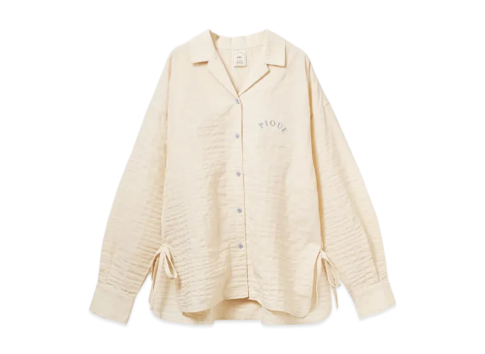 GELATO PIQUE Ribbon Shirt & Shorts Set "Off White"