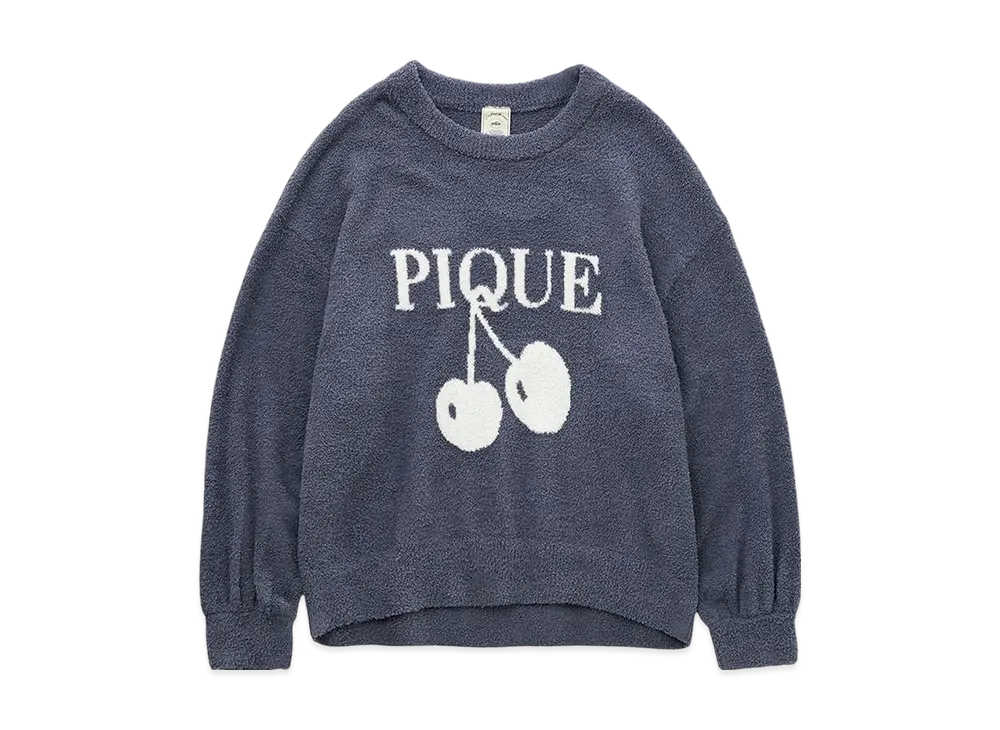GELATO PIQUE Baby Moco Cherry Jacquard Pullover "Navy"