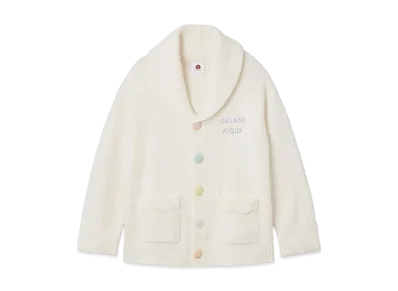 GELATO PIQUE x Expo 2025 Osaka UNISEX Airy Moco MYAKU-MYAKU Shawl Cardigan "Off White"
