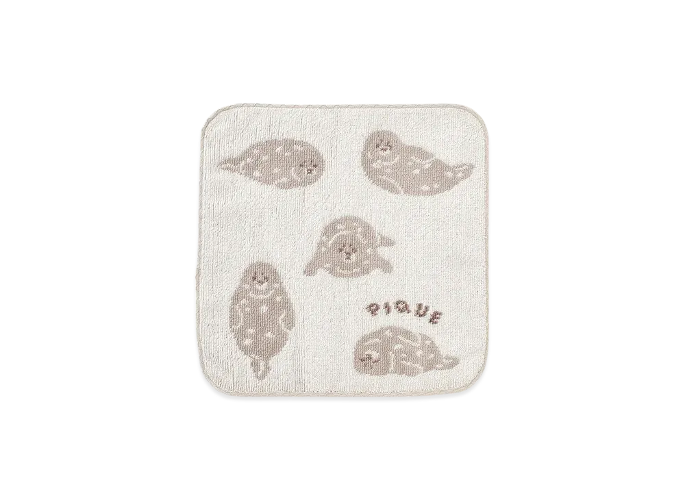 GELATO PIQUE Seal Jacquard Hand Towel "Off White"