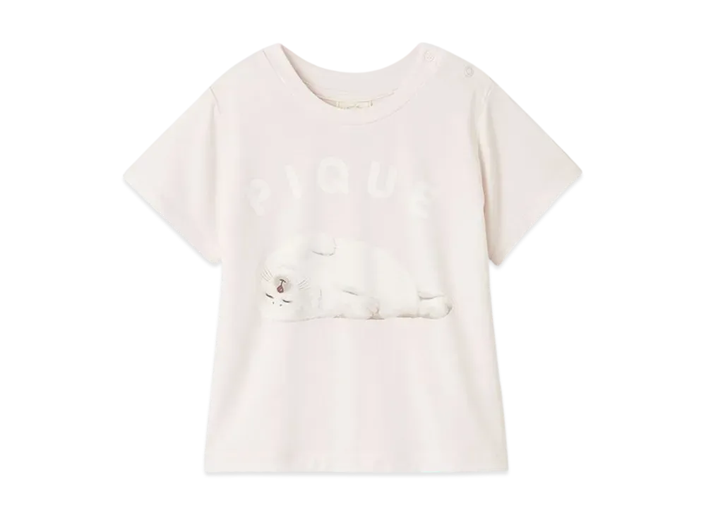 GELATO PIQUE Baby Cool Sensation To The Touch Seal One-Point T-Shirt "Pink"