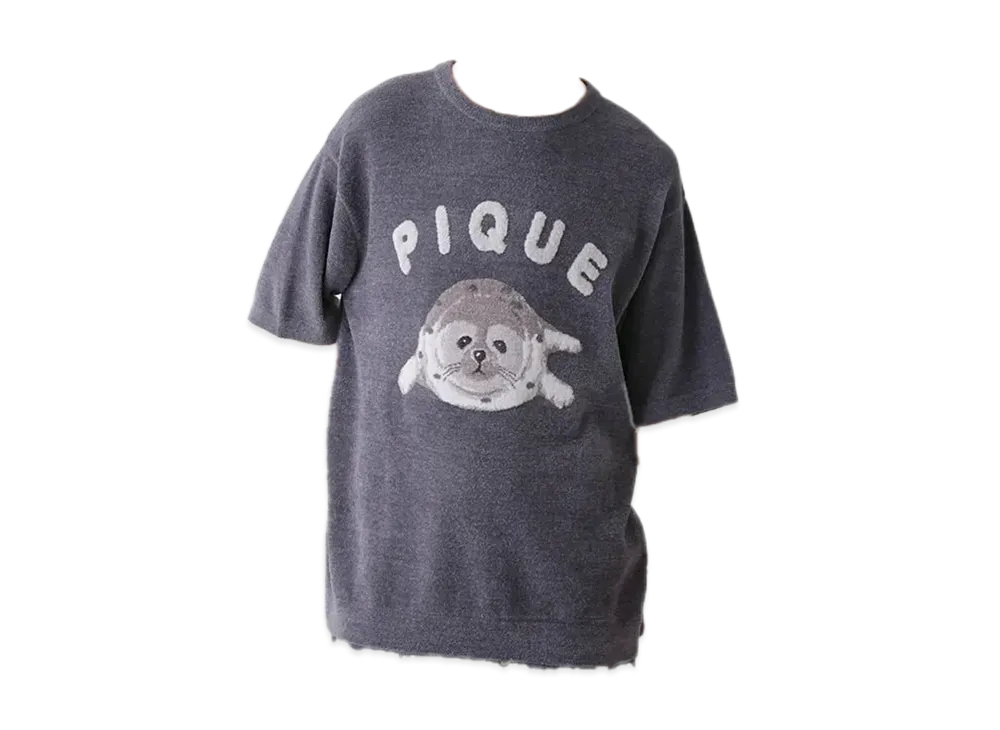 GELATO PIQUE Homme Seal Jacquard Pullover & Shorts Set "Navy"