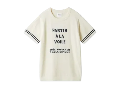 GELATO PIQUE x JOEL ROBUCHON Line Pullover "Ivory"