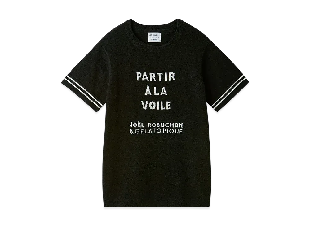 GELATO PIQUE x JOEL ROBUCHON Line Pullover "Black"